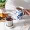 Tea Mug with Infuser and Lid, 18 Ounce Large Ceramic Loose Leaf Cup, Microwave, Dishwasher Safe, Perfect for Tea Lovers